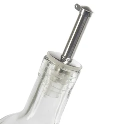 Huilier en verre avec bouchon inox^Gifi