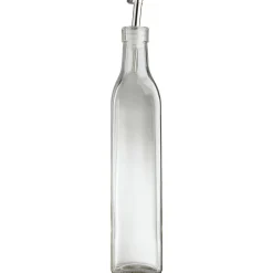 Huilier en verre avec bouchon inox^Gifi Outlet