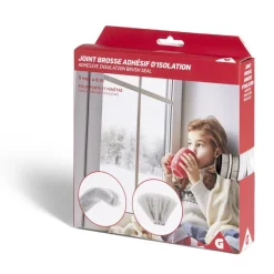Nettoyage Et Entretien|Gifi Joint brosse adhésif d'isolation pour porte et fenêtre 9mmx6m blanc