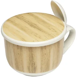 Jumbo en faïence avec couvercle et cuillère^Gifi Outlet