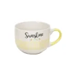 Jumbo porcelaine jaune avec inscription "Sunshine of my Life" 47 cl^Gifi Outlet