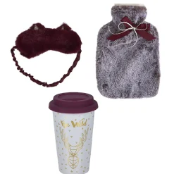 Sale Gifi Kit cocooning bouillotte avec mug et masque