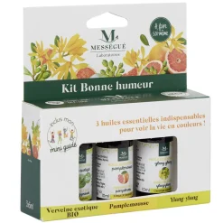 Outlet Gifi kit découverte Huile essentielle Mességué bonne humeur 5ml x3