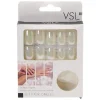 Clearance Gifi Kit de faux ongles en acrylique blanc effet miroir