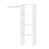 Rangement|Gifi Kit dressing Layda blanc 4 étagères et 1 tringle