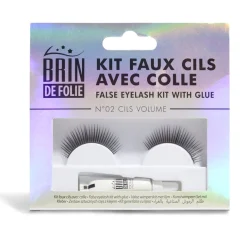 Clearance Gifi Kit faux cils magnétiques Brin de Folie N°01 longueur infinie noir