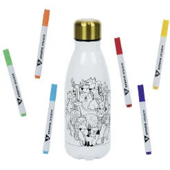 Kit gourde isotherme 350mL à colorier avec 6 marqueurs^Gifi Hot
