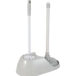 New Gifi Kit WC 2 en 1 brosse et ventouse gris