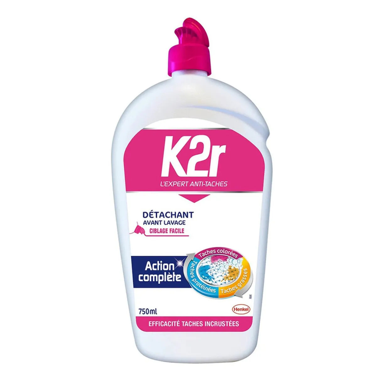 Entretien Du Linge|Gifi K2R prélavage action complète ciblage tâche 750 ml