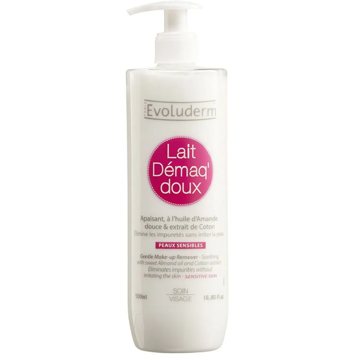 Sale Gifi Lait démaquillant Evoluderm peaux sensibles 500 ml