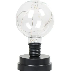Hot Gifi Lampe ampoule transparent et noir