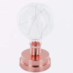 Gifi Lampe ampoule transparent et cuivre