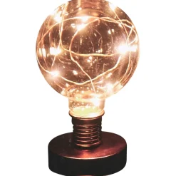 Gifi Lampe ampoule transparent et cuivre