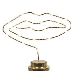 Clearance Gifi Lampe déco torsadé forme bouche fer