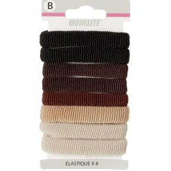 Gifi Élastique en mousse noir marron beige x8