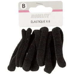 Discount Gifi Élastique en mousse noir épais x8