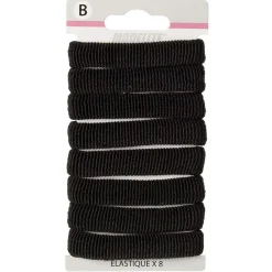 Gifi Élastique en mousse noir x8