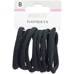 Gifi Élastique en mousse noir x8