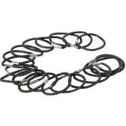 Gifi Élastique noir fil métallique brillant x20