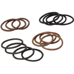 Gifi Élastique sans métal noir marron fil brillant x15