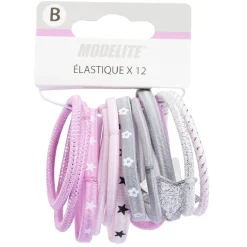 Hot Gifi Élastique sans métal rose x12