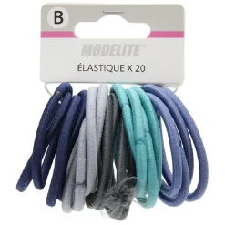 New Gifi Élastique sans métal uni bleu gris x20