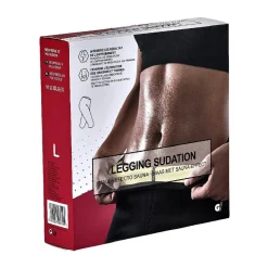 Best Gifi Legging de sudation fitness noir et jaune