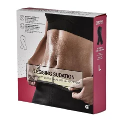 Best Gifi Legging de sudation fitness noir et jaune