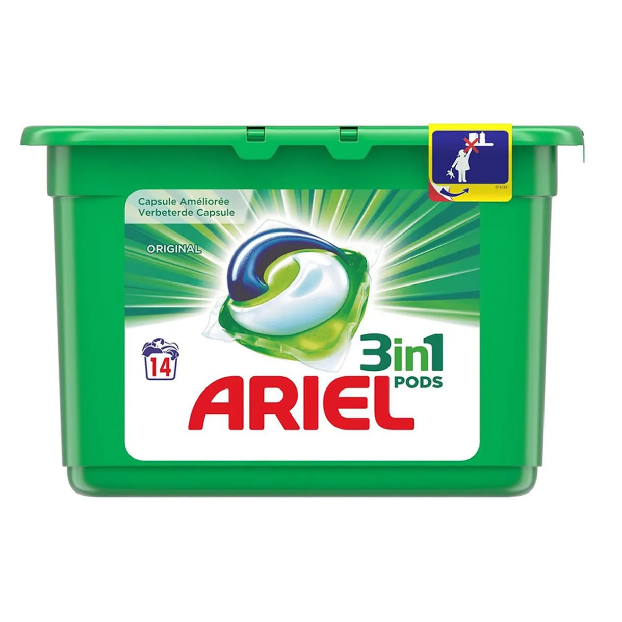 Entretien Du Linge|Gifi Lessive Ariel Pods 3 en 1 x 14