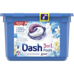 Entretien Du Linge|Gifi Lessive Dash Pods 3 en 1 Fleurs de Lotus et Lys x18