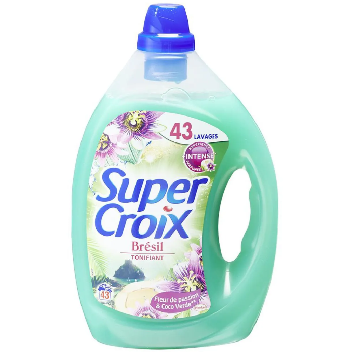 Entretien Du Linge|Gifi Lessive liquide Super Croix Fleur passion Coco verde 43lavages 2,15L
