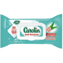 Nettoyage Et Entretien|Gifi Lingette nettoyante Carolin XL antibactérien eucalyptus sans javel x80