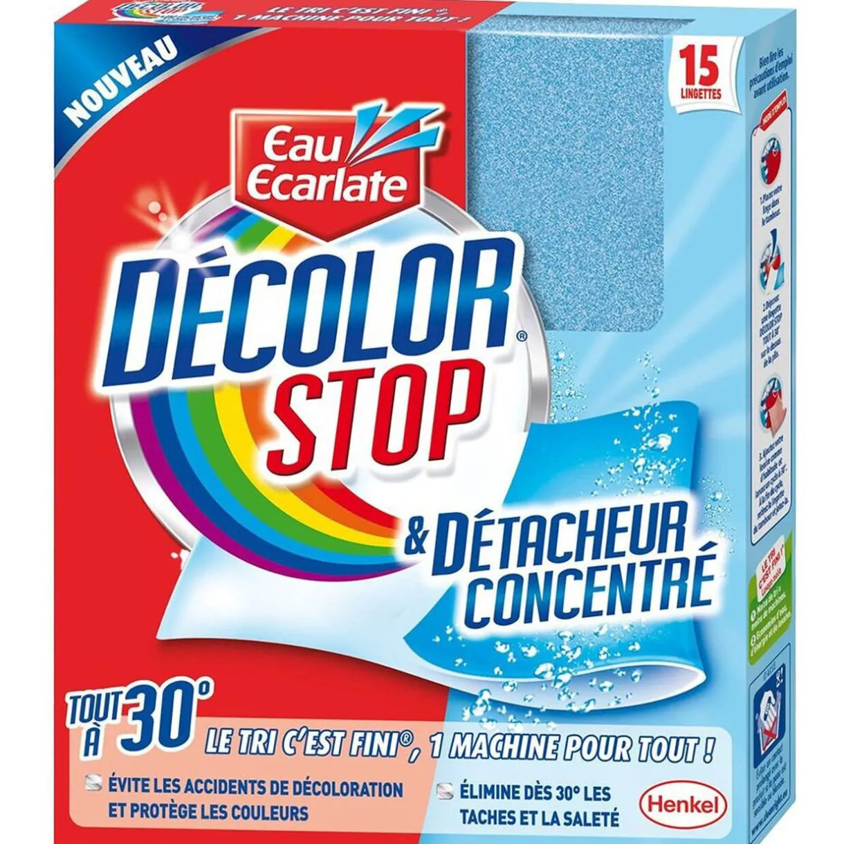 Entretien Du Linge|Gifi Lingettes Décolor Stop x15
