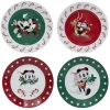 Lot de 4 assiettes dessert Disney Mickey porcelaine Ø19cm^Gifi Online
