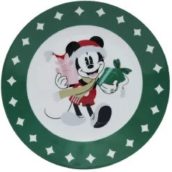 Lot de 4 assiettes dessert Disney Mickey porcelaine Ø19cm^Gifi Online