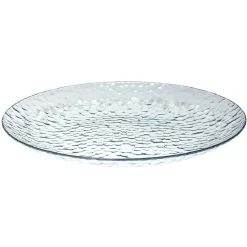 Lot de 4 assiettes plates rondes en plastique effet martelé^Gifi Sale