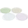 Lot de 4 assiettes pour enfant Ø18,5cm plastique coloré^Gifi Outlet