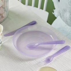Lot de 4 assiettes pour enfant Ø18,5cm plastique coloré^Gifi Outlet