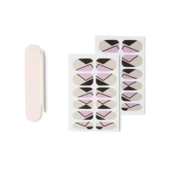 Hot Gifi Lot de 24 autocollants vernis à ongles imprimés 5 coloris