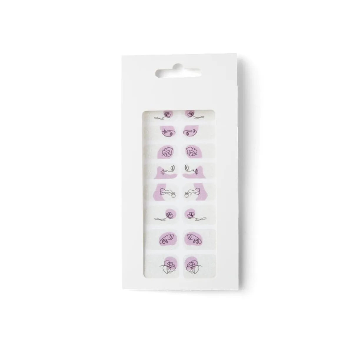 Clearance Gifi Lot de 24 autocollants vernis à ongles imprimés 6 coloris