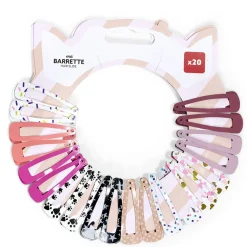 Clearance Gifi Lot de 20 barrettes clips multicolores