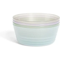 Lot de 4 bols pour enfant en plastique coloré Ø12xH.4,5cm^Gifi Sale
