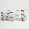 Rangement|Gifi Lot de 8 boîtes de rangement 3 tailles plastique transparent - 2 modèles