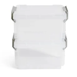 Rangement|Gifi Lot de 8 boîtes de rangement 3 tailles plastique transparent - 2 modèles
