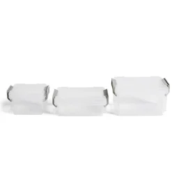 Rangement|Gifi Lot de 8 boîtes de rangement 3 tailles plastique transparent - 2 modèles