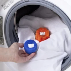 Entretien Du Linge|Gifi Lot de 3 boules attrape-poils pour machine à laver