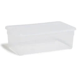 Rangement|Gifi Lot de 4 box 11L plastique transparent
