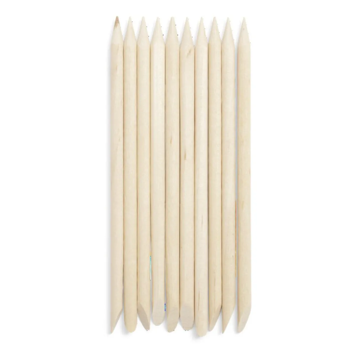 Clearance Gifi Lot de 10 bâtonnets repousse-cuticules en bambou