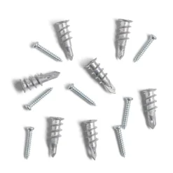 Outlet Gifi Lot de 7 chevilles autoforeuses avec vis Ø6x30mm charge 20kg