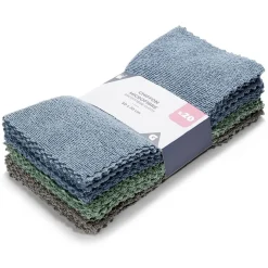Nettoyage Et Entretien|Gifi Lot de 20 chiffons microfibre 30x30cm polyester bleu